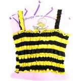 CTP321BE-YELLOW BEE  SATIN STRETCH TOP